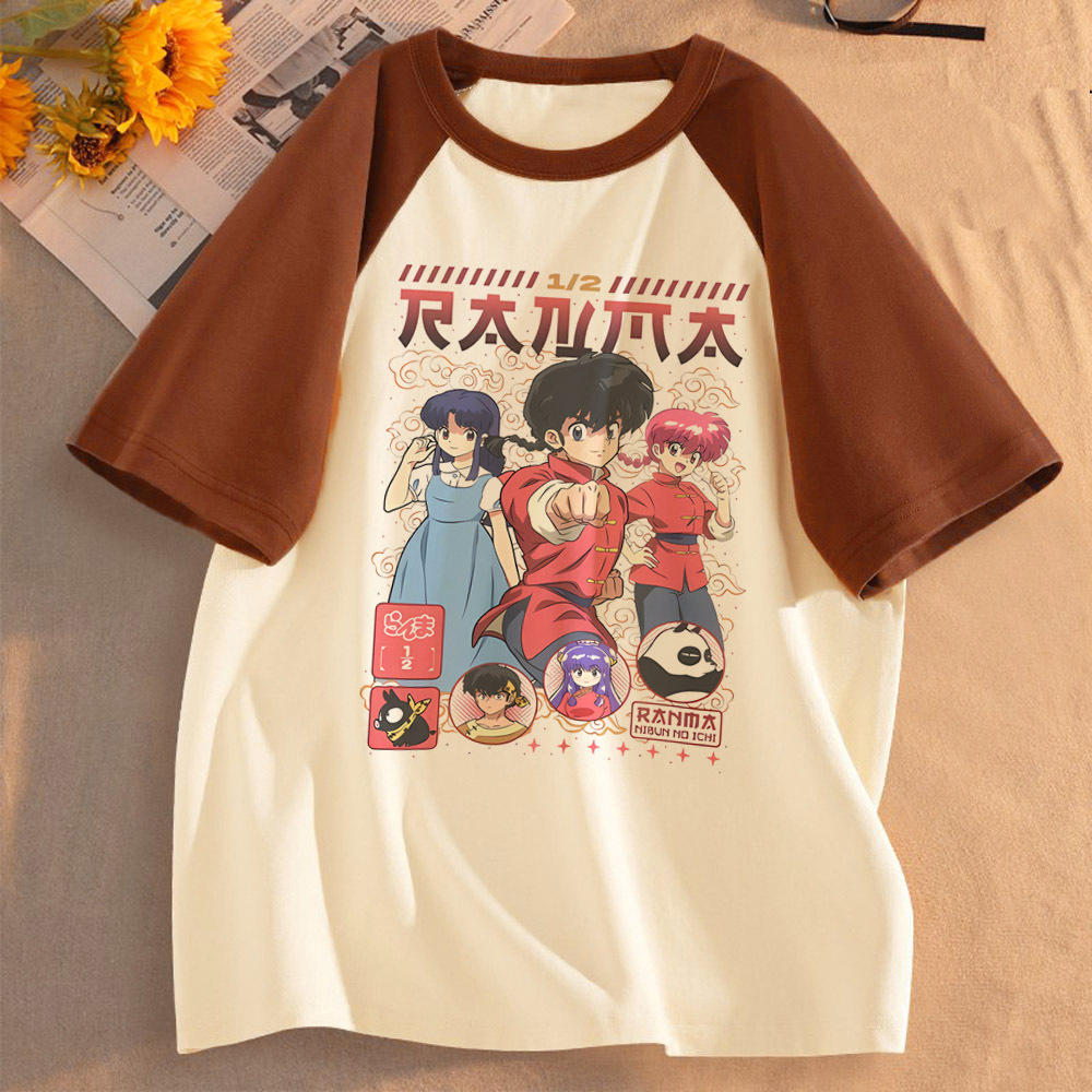 Women'S Fashion From The 80S - Ranma 1/2 Saotome gömlek kadın 2000'ler