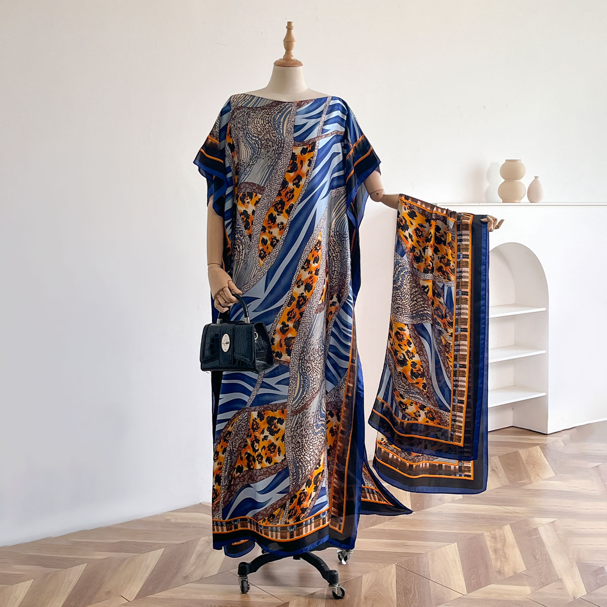 Turkey Women Fashion - YENI Moda yaz elbisesi Büyük Eşarp