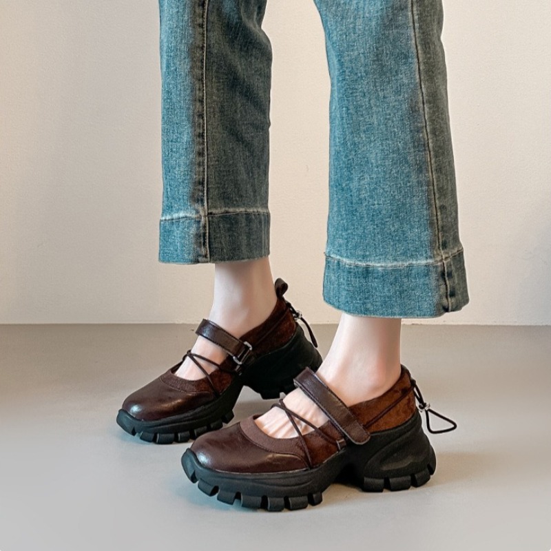 Women'S Fashion Loafers - Yeni Retro Bale Mary Jane Ayakkabıları
