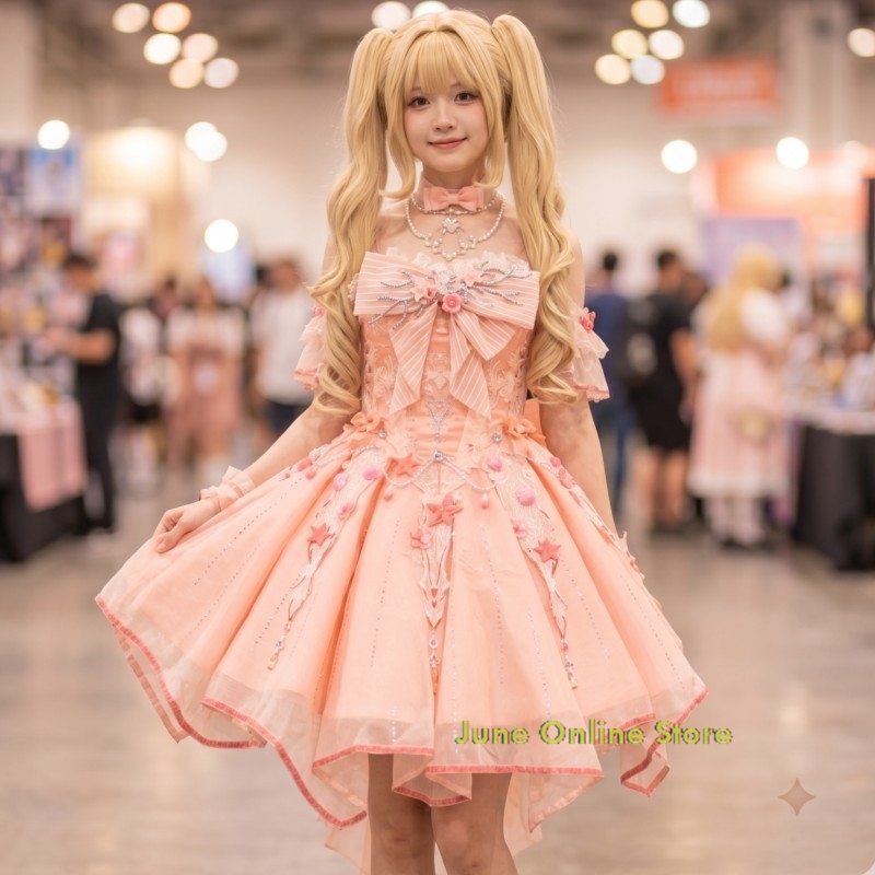Sleeveless Jumpsuit - Anime Cosplay Kostümleri Infinity Nikki Pembe