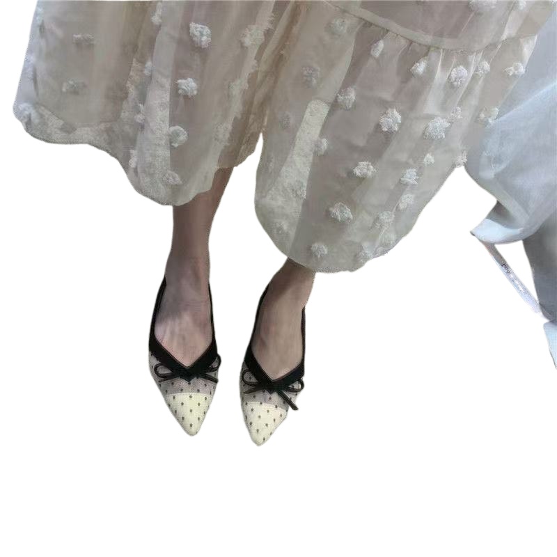 Women'S Fashion Loafers - 2026 Yaz Yeni Puantiyeli Tek Ayakkabı