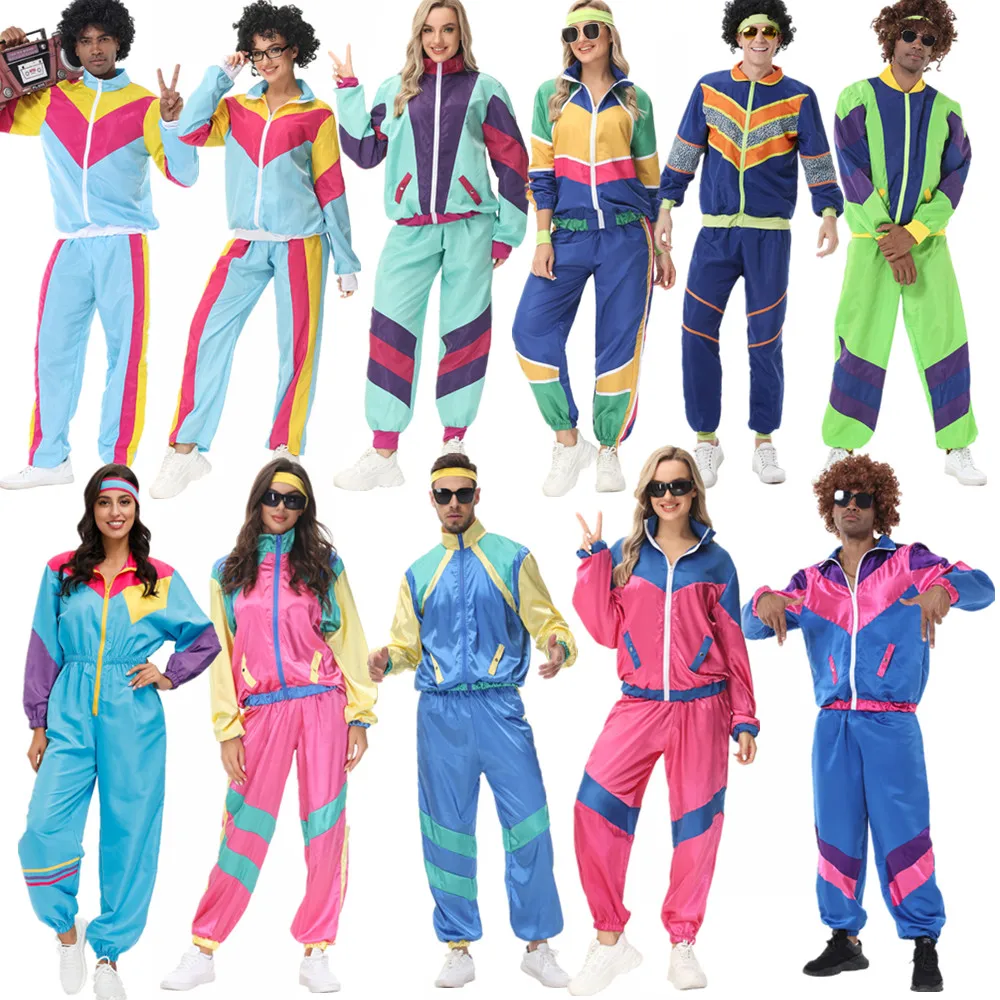 Women'S Fashion From The 80S - Çiftler Hippi Kostümleri Kadınlar için Erkek