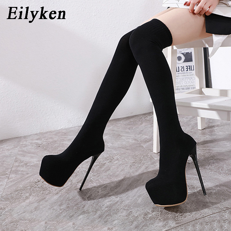 Women'S Fashion Socks - Eilyken Moda Platformu Streç Kumaş Diz