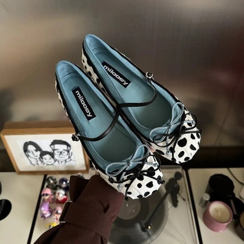 Women'S Fashion Loafers - 2026 Fransız Düz Tabanlı Yuvarlak Burunlu