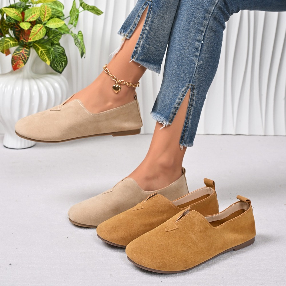 Women'S Fashion Quick Delivery - Kadın Düz Ayakkabılar Slip-on Yuvarlak Burunlu