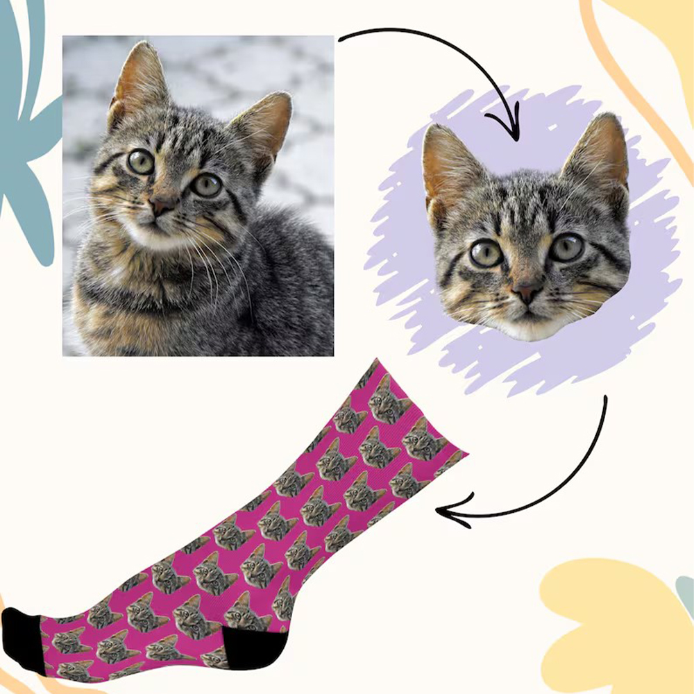 Kişiselleştirilmiş yüz desenli - Women'S Fashion Socks incelemesi ve fiyatı