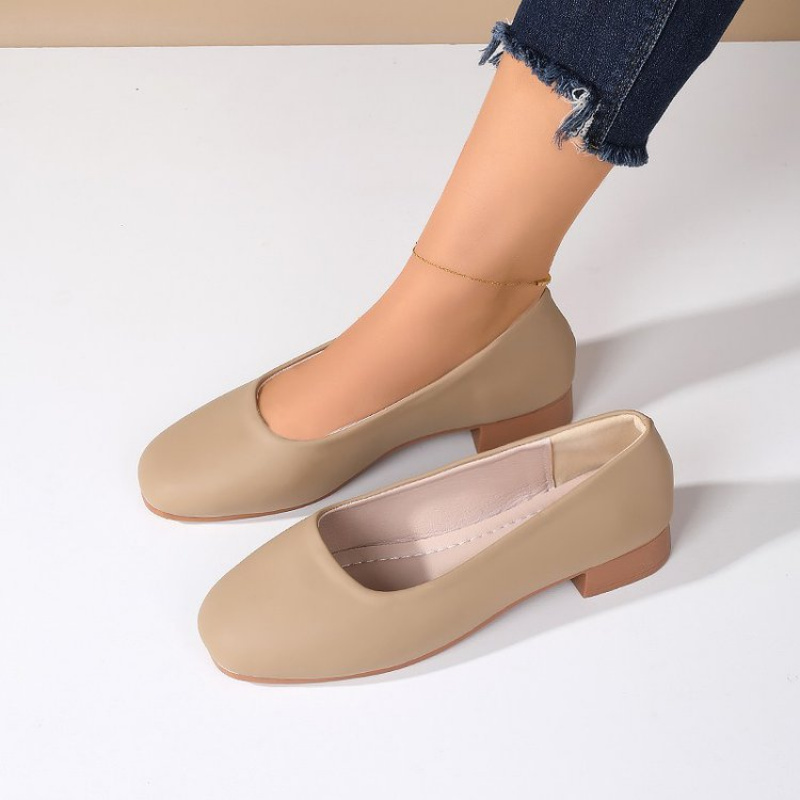 Yumuşak Deri Yuvarlak Burunlu  - Women'S Fashion Footwear incelemesi ve fiyatı
