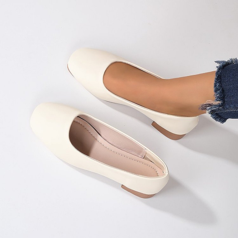 Yumuşak Deri Yuvarlak Burunlu  - Women'S Fashion Footwear incelemesi ve fiyatı