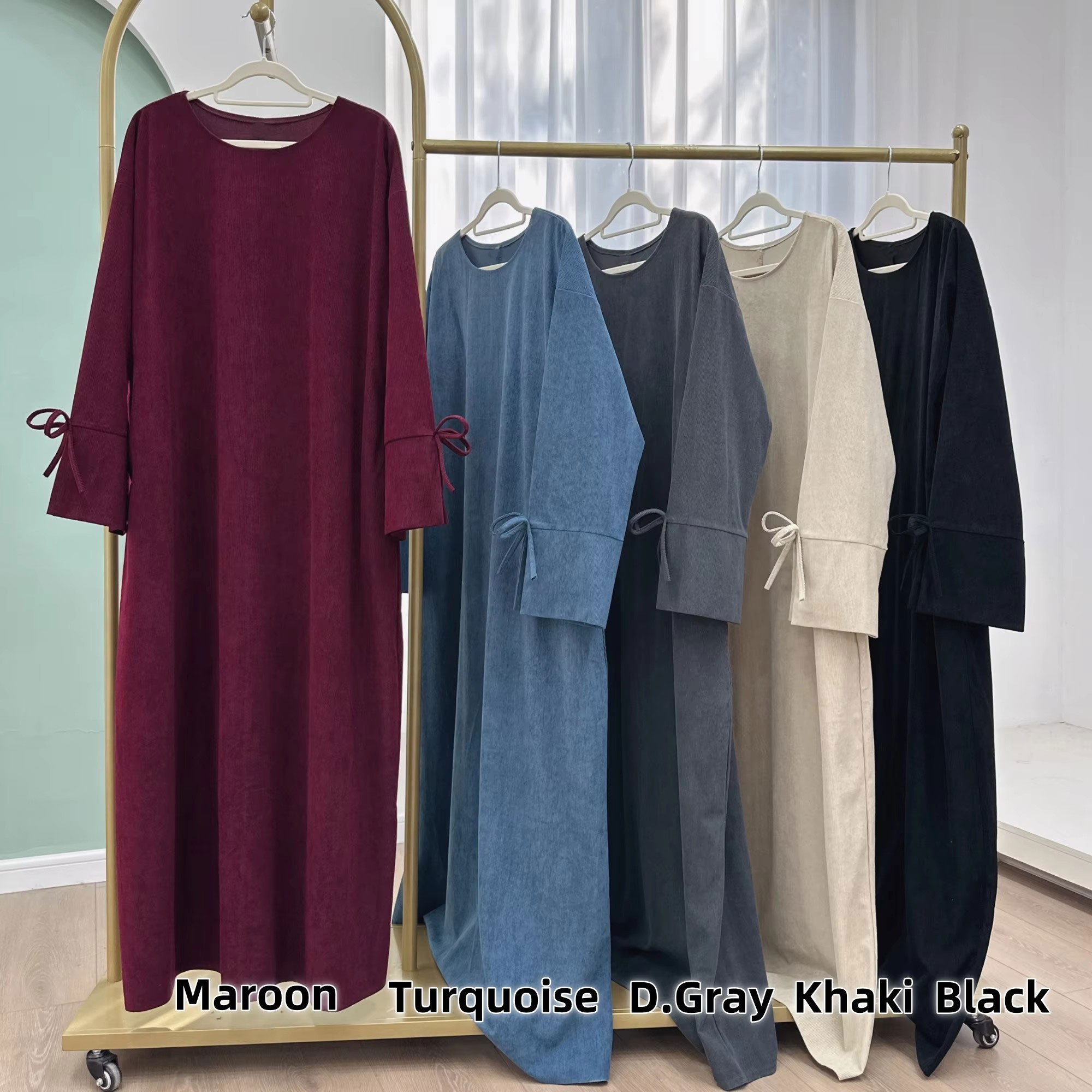 Ramazan Yay-düğüm Dubai Abaya  - Turkey Women Fashion incelemesi ve fiyatı