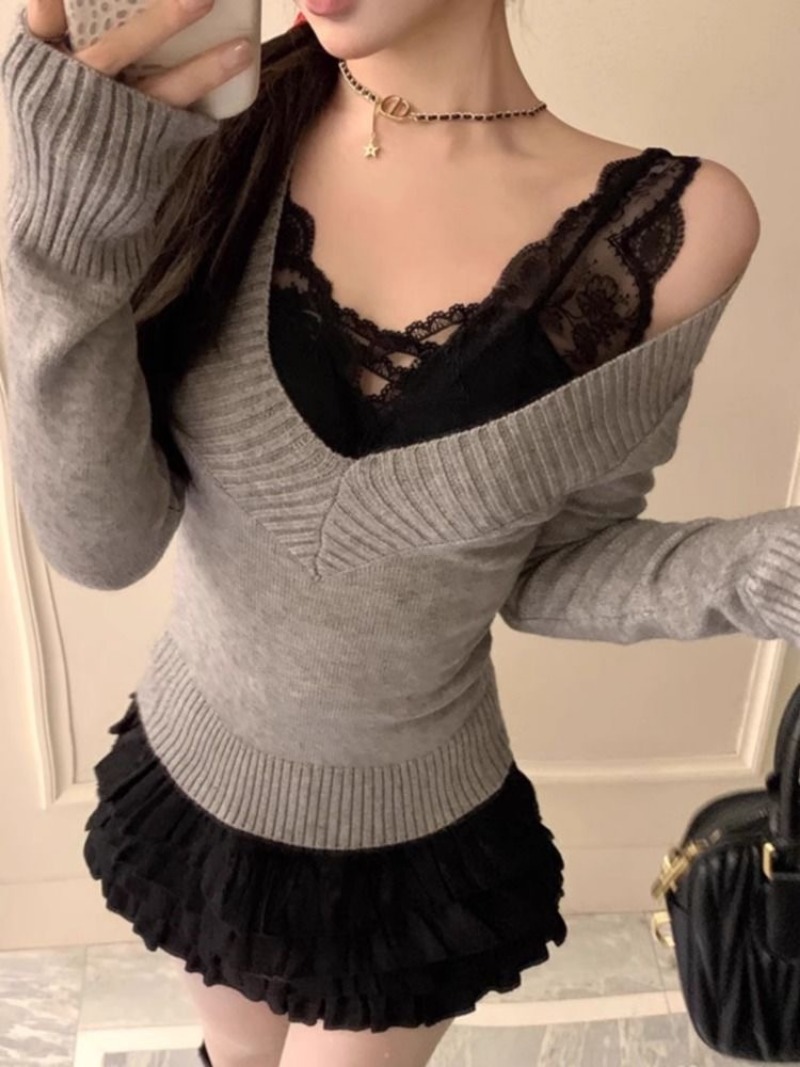 Kadın Kazak Gyaru V Yaka Triko - Women'S Fashion Trends Fall 2025 incelemesi ve fiyatı