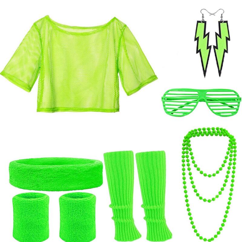 80'ler Hippi Disko Kıyafet Set - Women'S Fashion From The 80S incelemesi ve fiyatı