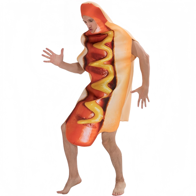 Yetişkin Hot Dog Kostüm Tek Pa - Sleeveless Jumpsuit incelemesi ve fiyatı