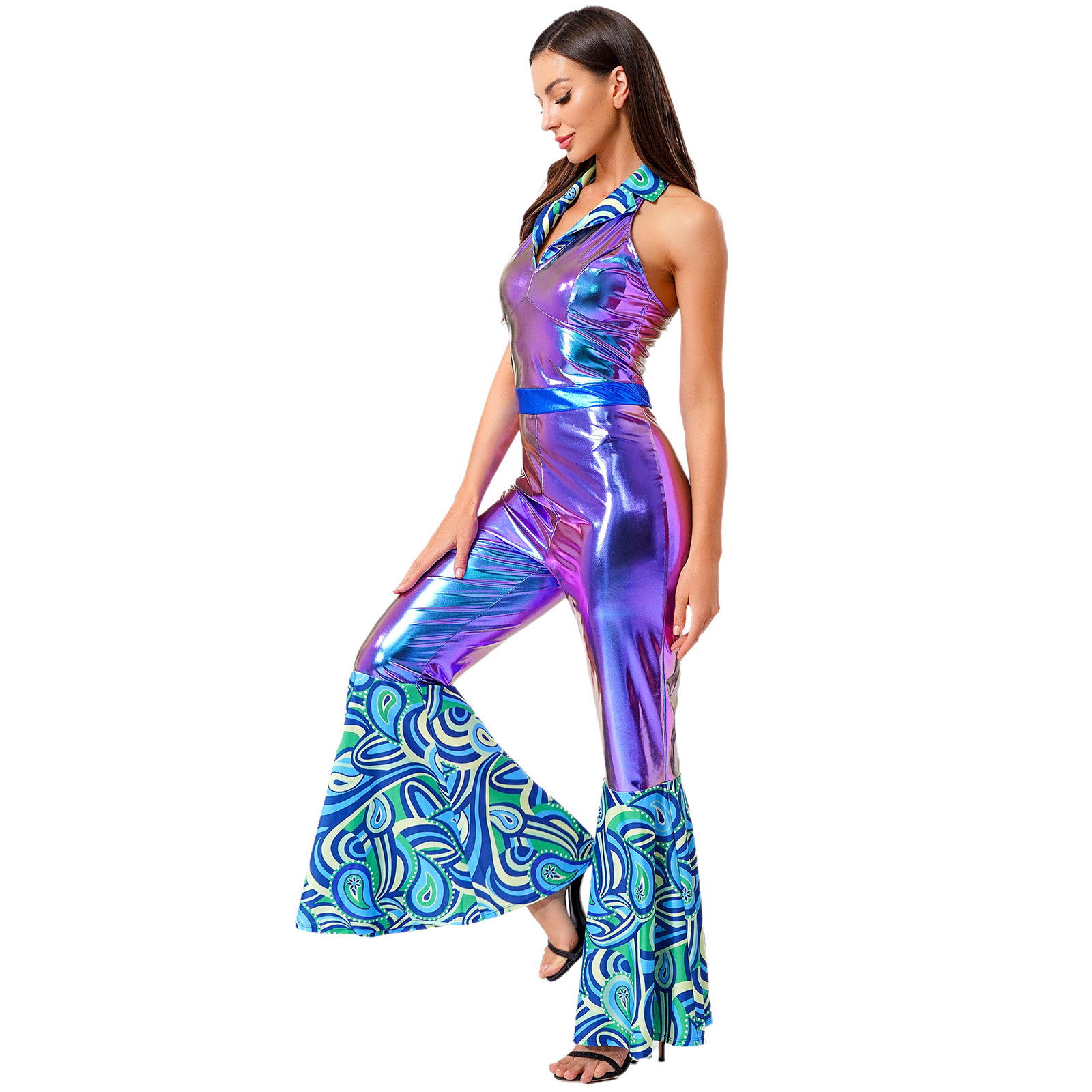 Kadın 70'ler 80'ler Disko Vint - Sleeveless Jumpsuit incelemesi ve fiyatı